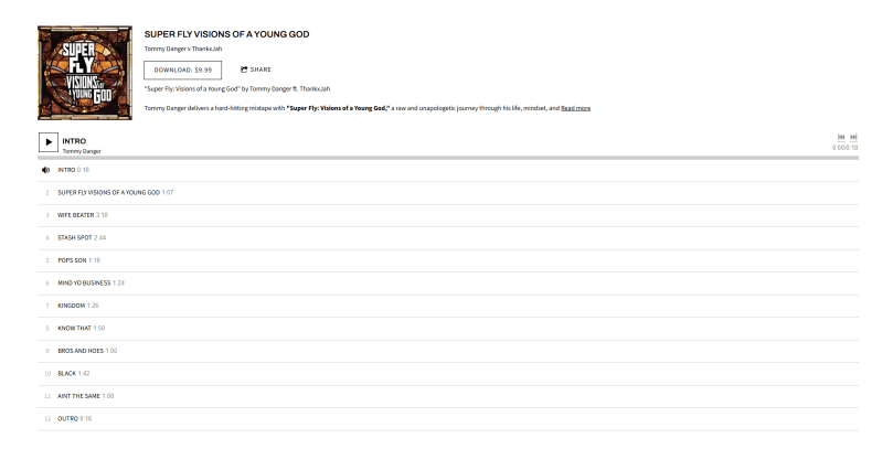 ommy Danger - Super Fly: Visions of a Young God - Rap Olympus Media