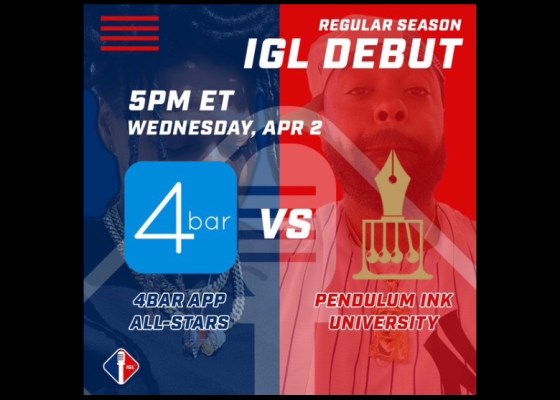 Instaground League (IGL) Week 1: 4BAR App All-Stars vs Pendulum Ink University - Rap Olympus Media