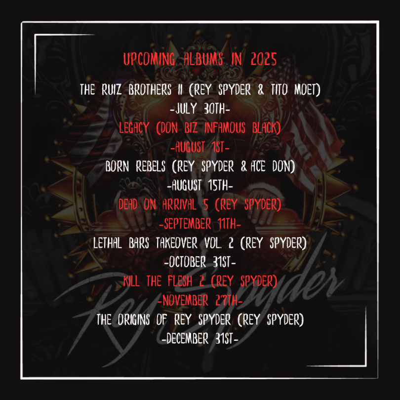 Rey Spyder - 2025 Line-Up - Rap Olympus Media