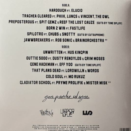 Ill Clinton - Gun Powder Cologne - Rap Olympus Media