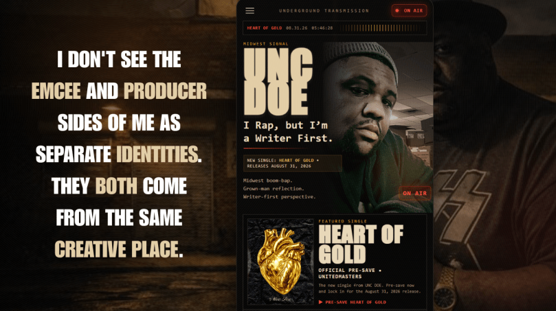 Unc Doe - Heart Of Gold - Rap Olympus Media